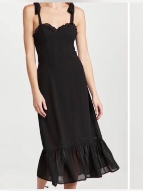 OPT Whimsigoth Black Dress With Balconette Top